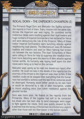 Rogal Dorn - The Emperors Champion (e)